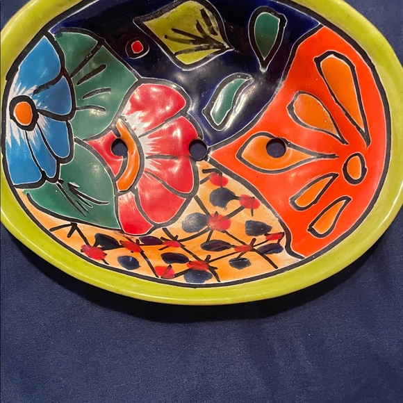 Other - Vibrant Multicolor Ceramic Soap Dish
